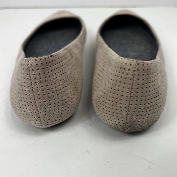 Dr Scholls Taupe Memory Foam Cool Fit Flat Shoes Sz 7M Perforated Suede - Picture 6 of 9